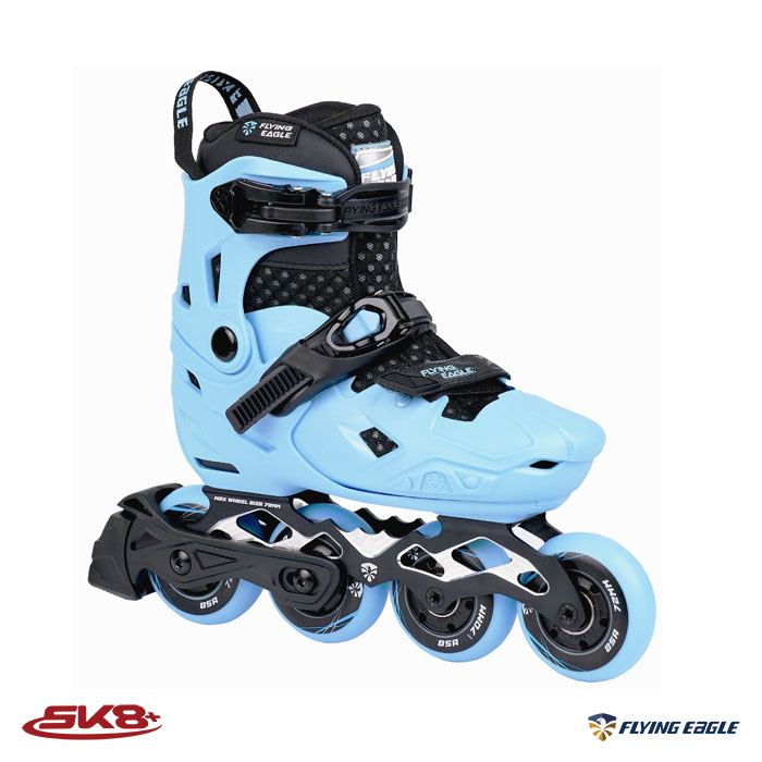 The S7 Nimbus from Flying Eagle Skates is the perfect skate for riders of  all skill levels. Thanks to the hard shell, this skate will giv